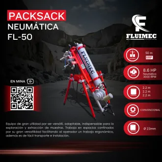 PACKSACK NEUMÁTICA FL-50 equipos para industria minera 