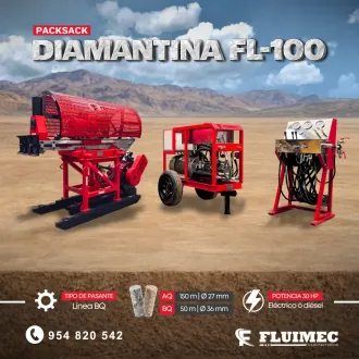 PERFORADORA PACKSACK FL-100 EQUIPO PARA MINERIA 