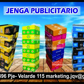 Juego de Jenga de polietileno desde 1.mt de alto hasta 2 mt