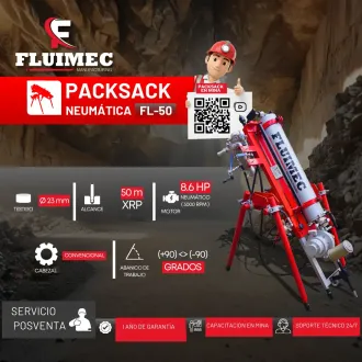 PACKSACK NEUMÁTICA FL-50 EQUIPOS PARA MINERIA 
