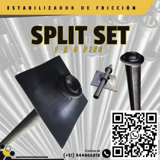 Split Set para Control del Terreno en Minería