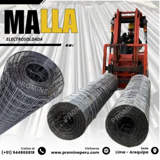 Malla de Acero para Sostenimiento - 4 X 4 2X25MTS