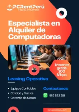 ALQUILER DE COMPUTADORAS DESDE 190 SOLES