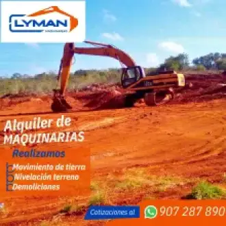 Lyman Maquinarias servicio de Demolicion para todo tipo de proyectos