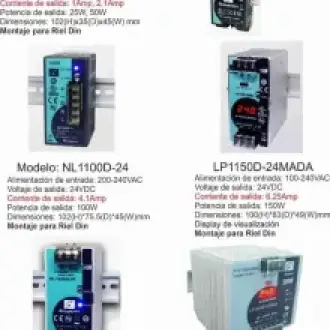 REIGNPOWER FUENTES PARA MONTAJE EN RIEL DIN TEISAC 