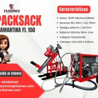 PACKSACK DIAMANTINA FL-150 ubicación de vetas 