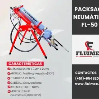 PACKSACK NEUMÁTICA FL50 equipo para industria minera 