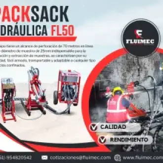 PACKSACK HIDRÁULICA FL-50 ubicación de vetas