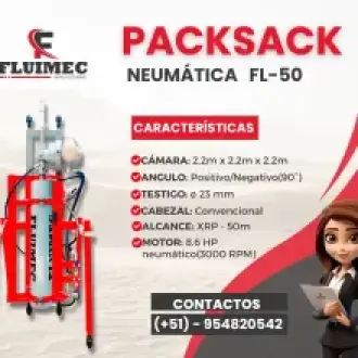  PACKSACK HIDRÁULICA FL-50 ubicación de vetas 