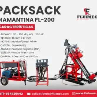 PACKSACK DIAMANTINA FL- 200 Equipo para industria minera 