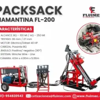 PACKSACK DIAMANTINA FL- 200 Equipo para mineria 