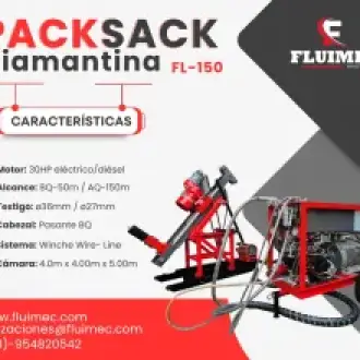PACKSACK DIAMANTINA FL-150 equipo para industria minera 