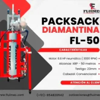  PACKSACK NEUMATICA FL-50 equipo de perforación sondaje minero 