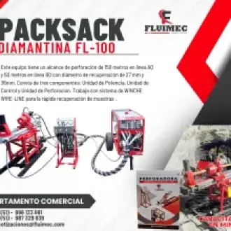 PACKSACK DIAMANTINA FL-100 equipo para mineria 