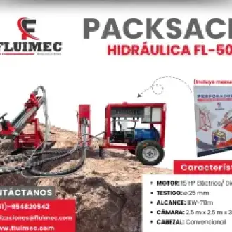 PACKSACK HIDRÁULICA FL-50 ubicación de vetas 