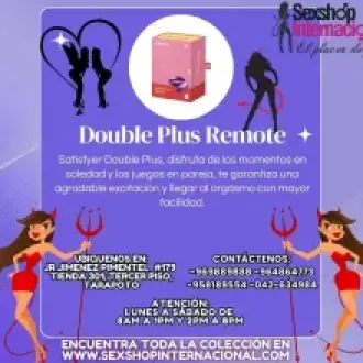 SATISFYER DOUBLE PLUS REMOTE VIBRADOR ORGASMICO