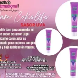 JAM COKELIFE LUB SABOR UVA Y PLACENTERA