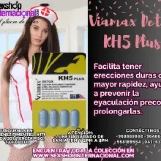 VIAMAX DETOX KH5 PLUS ERECCIONE DURAS Y LARGAS