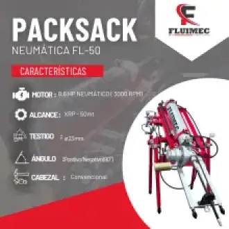 PACKSACK NEUMÁTICA FL50 equipo para industria minera 