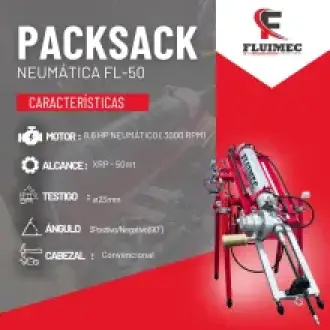 PACKSACK NEUMÁTICA FL50 equipo para mineria 