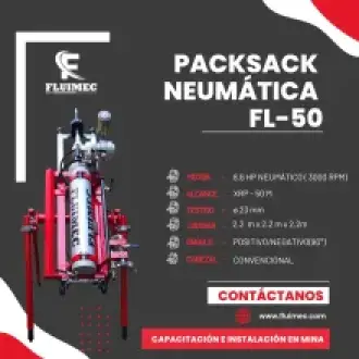 PACKSACK NEUMÁTICA FL50 trabajos en industria minera 