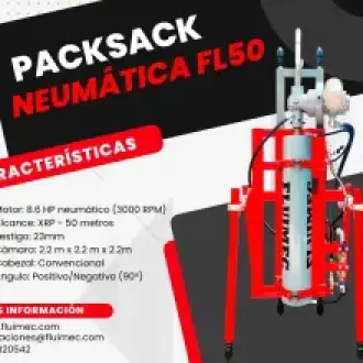 PACKSACK NEUMATICA FL50 EQUIPO PARA INDUSTRIA MINERA 