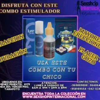 COMBO ESTIMULADOR PARA CABALLERO