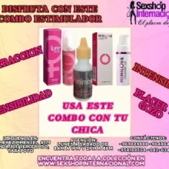 DISFRUTA DE ESTE COMBO ESTIMULADOR PARA DAMA