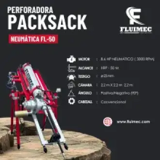 PACKSACK NEUMÁTICA FL50 equipo para industria minera 