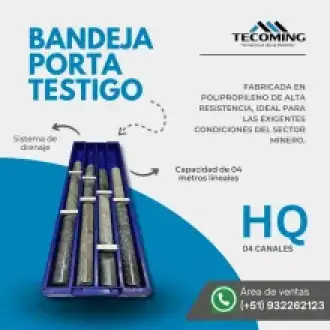 BANDEJA PORTA TESTIGO HQ 04 CANALES 