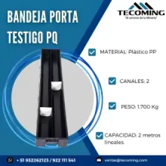 BANDEJA PORTATESTIGO PQ 2 CANALES 