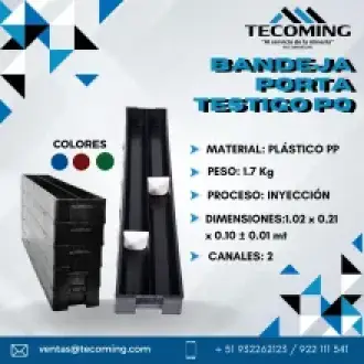 BANDEJA PORTATESTIGO PQ 2 MTR