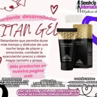 PRODUCTO EFECTIVO RETARDANTE TITAN GEL GOLD DESARROLLO Y CRECIMIENTO