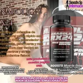 MAS VIRILIDAD FUERZA Y VIGORIDAD CON ANABOLIC RX24