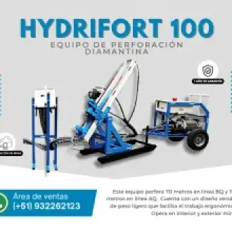 PERFORADORA DIAMANTINA HYDRIFORT 100 EXPLORACIÓN DIAMANTINA DE ALTA EFICIENCIA