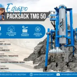 PACKSACK PARA EXTRACCIÓN DE MINERALES EN MINA