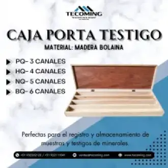 CAJA PORTA TESTIGO - MADERA BOLAINA 