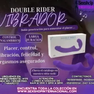 JUGUETE DE LARGA DURACION Y TENER DOBLE PLACER DE PENETRACION