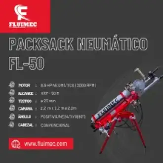 PACKSACK NEUMÁTICA FL50 equipo para industria minera 