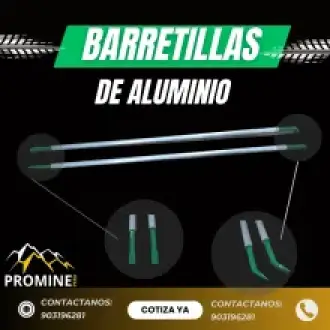 BARRETILLAS DE ALUMINIO LIGERAS Y RESISTENTES