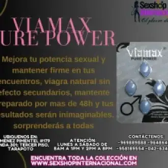 MEJORA TODO DE TI VIAMAX PURE POWER POTENCIADOR SEXUAL AL MAXIMO