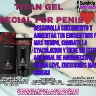 TITAN GEL GEL INTIMO PARA HOMBRES MAYOR CRECIMIENTO MAYOR DISFRUTE E INTENSIDAD