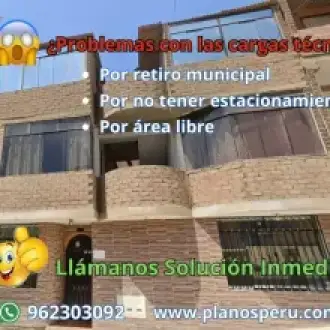 PLANOS LEVANTAMIENTO DE CARGAS TÉCNICAS INGENIEROS SUNARP