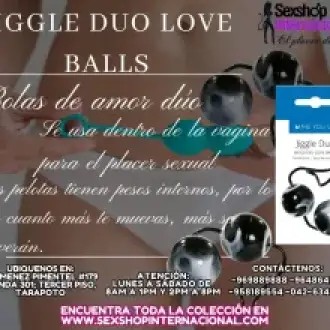 JIGGLE DUO LOVE BALLS PARA AUMENTAR LA FUERZA INTERNA FEMENINA