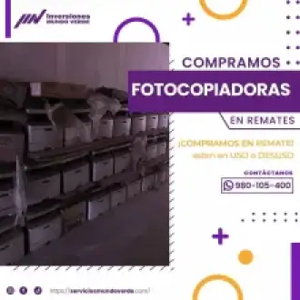 COMPRAMOS FOTOCOPIADORAS