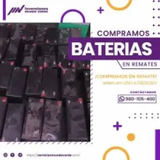 COMPRAMOS BATERIAS