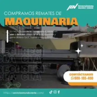 COMPRAMOS MAQUINARIAS