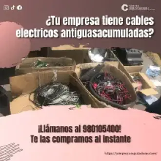 TIENES CABLES ACUMULADOS NOSOTROS LO COMPRAMOS 
