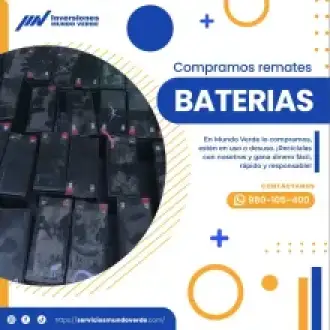 COMPRAMOS BATERIAS