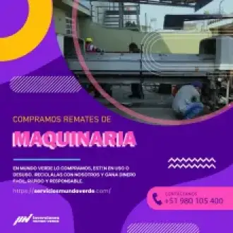 COMPRAMOS MAQUINARIAS